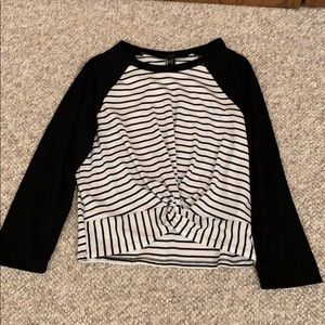 Forever 21 3/4 sleeve crop top